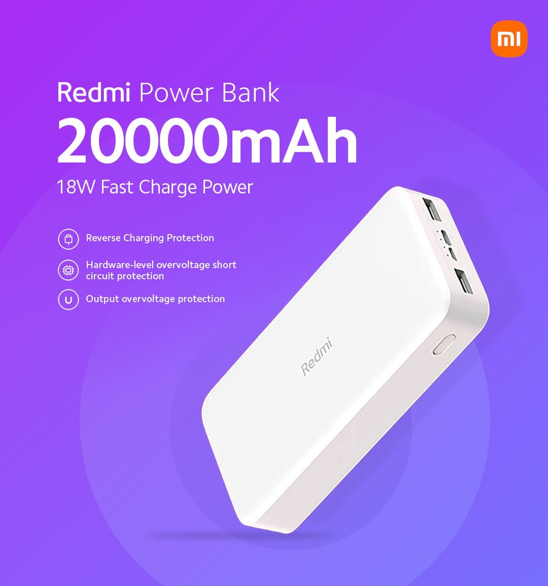 Redmi Official POWER BANK 20000 mAH Fast Charging